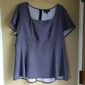 Lane Bryant Paplum Career Business Blouse Plus 16